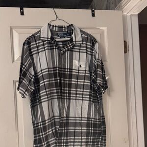 Polo by Ralph Lauren Black and White Plaid Men's Shirt